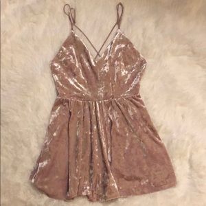 Crushed Velvet Forever 21 Romper
